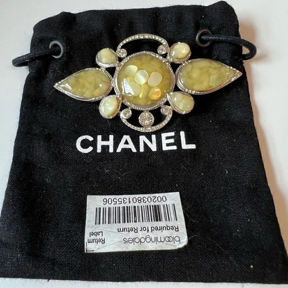 - Chanel Floating Opal Pin/Brooch. Pristine Condition.